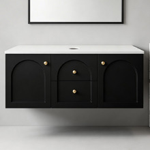 Stevie 1200mm Wall Hung Single Vanity with Stone Countertop